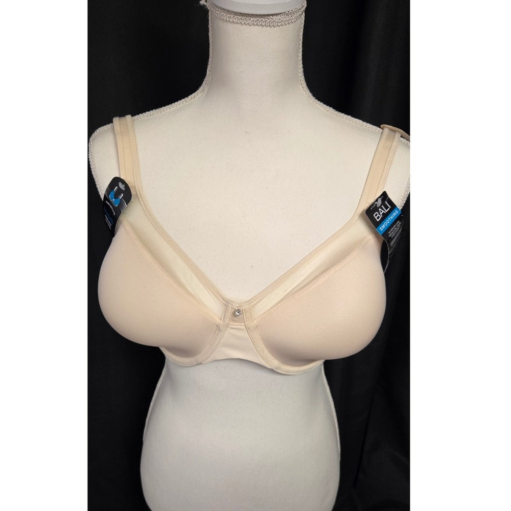 Bali Women's Wired Bra 38DD Smoothing Comfortlite Adjustable Straps NWT‎